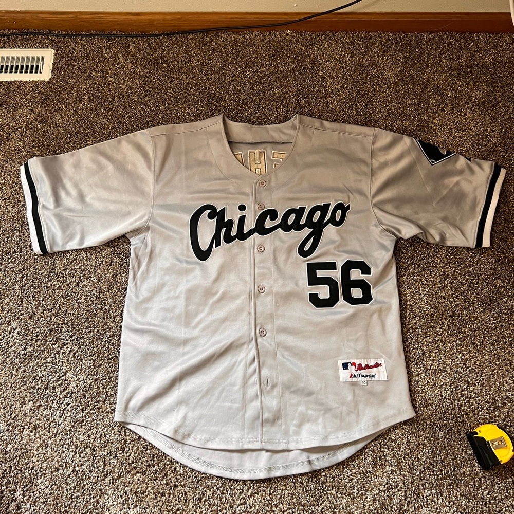 Majestic Mens Chicago White Sox Jersey 56 Buehrie